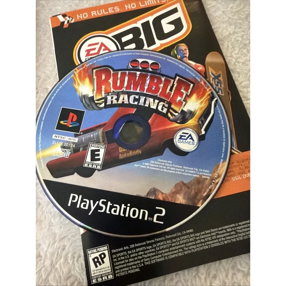 Rumble Racing Sony PlayStation 2 PS2 Complete Manual CIB Rare EA Games